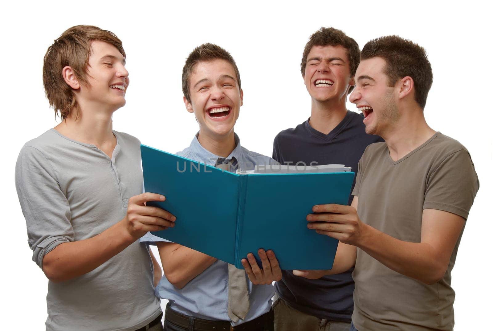 Young people working and having fun time