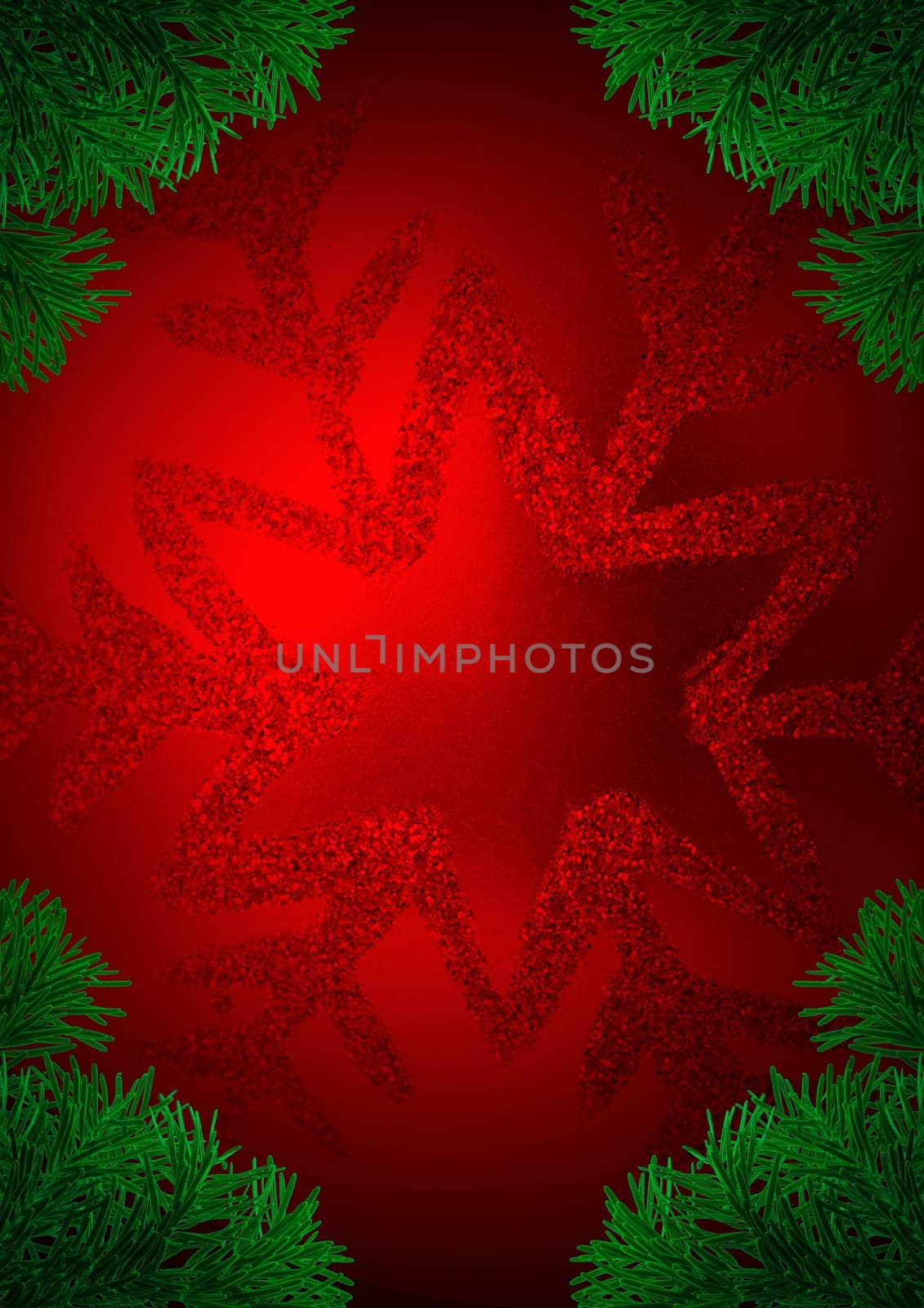 Red and green holiday globe