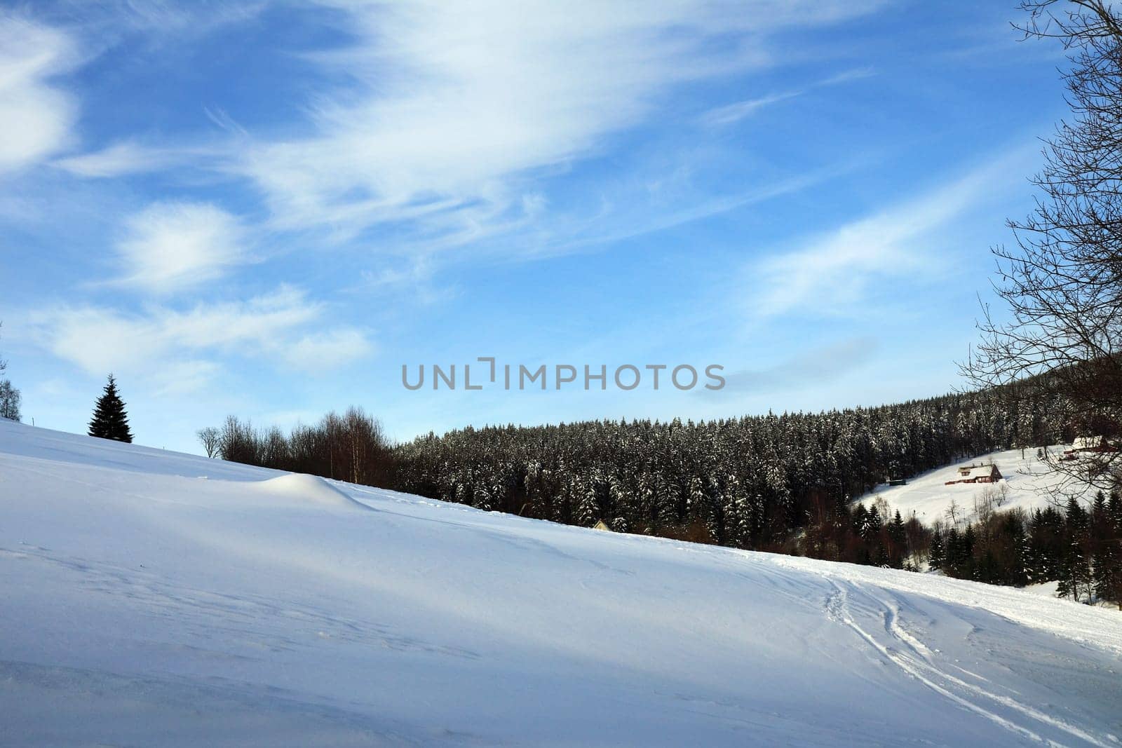 Czech Republic - mountains Krkonose in winter