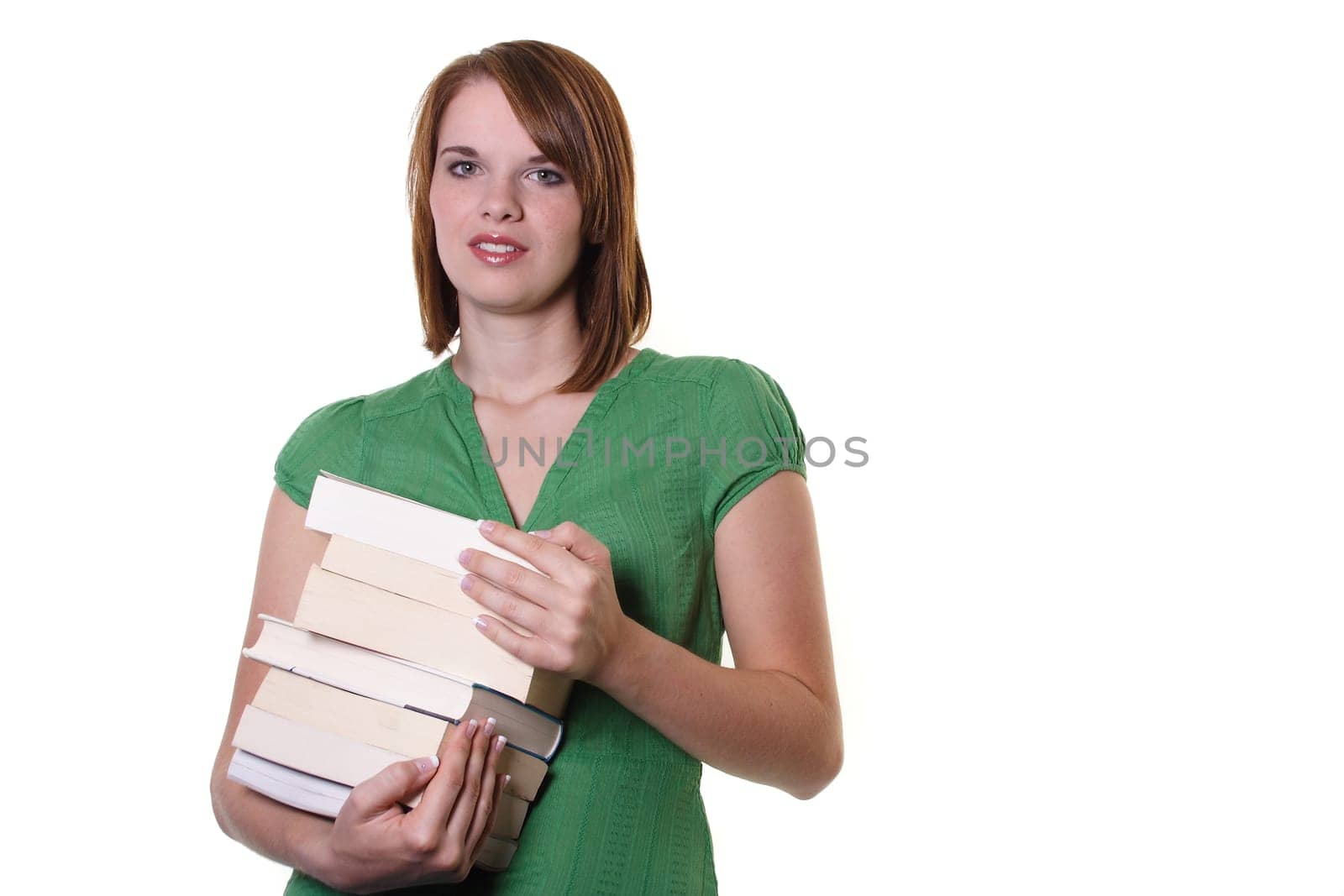 Frau mit Büchern