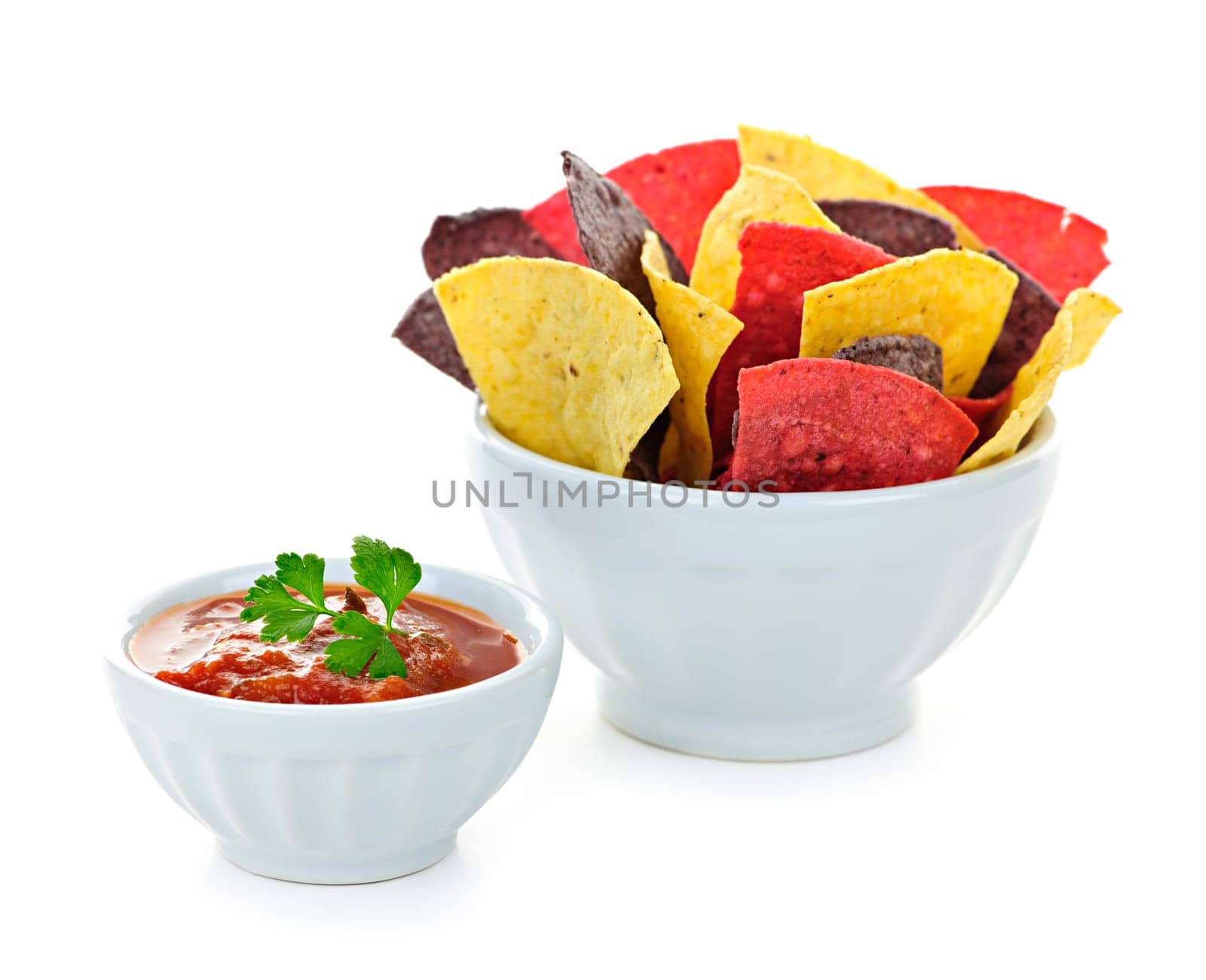 Tortilla chips and salsa