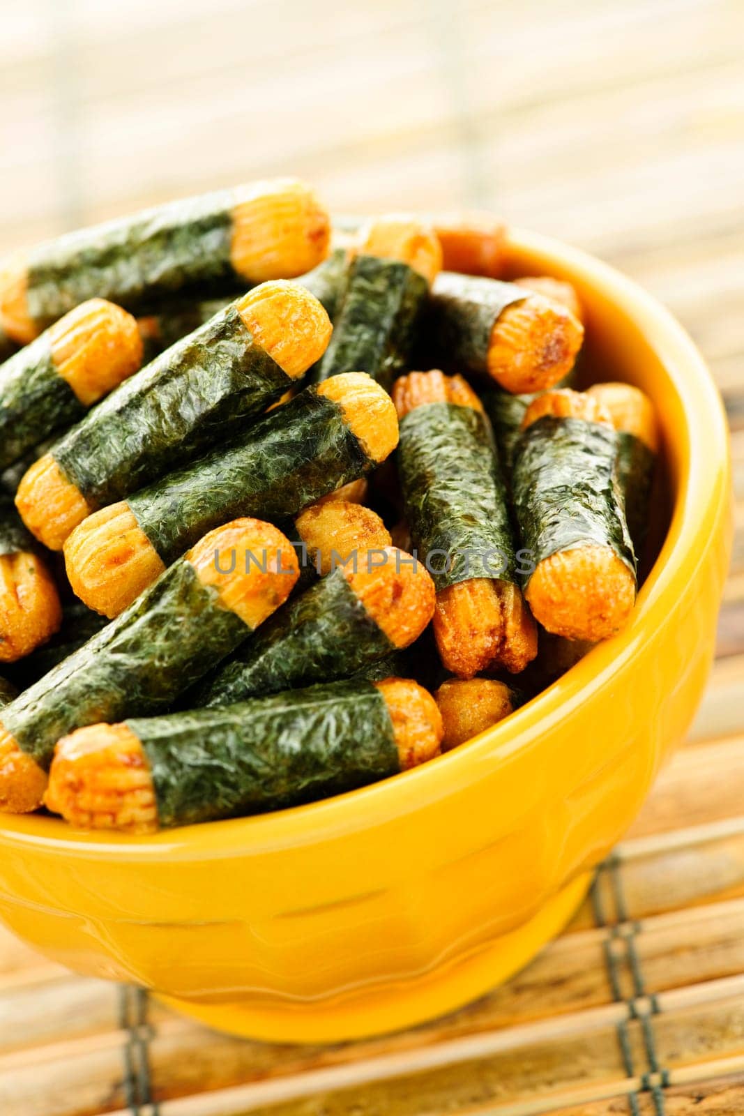 Rice and seaweed crackers Nori Maki