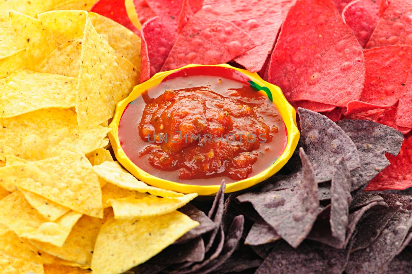 Tortilla chips and salsa