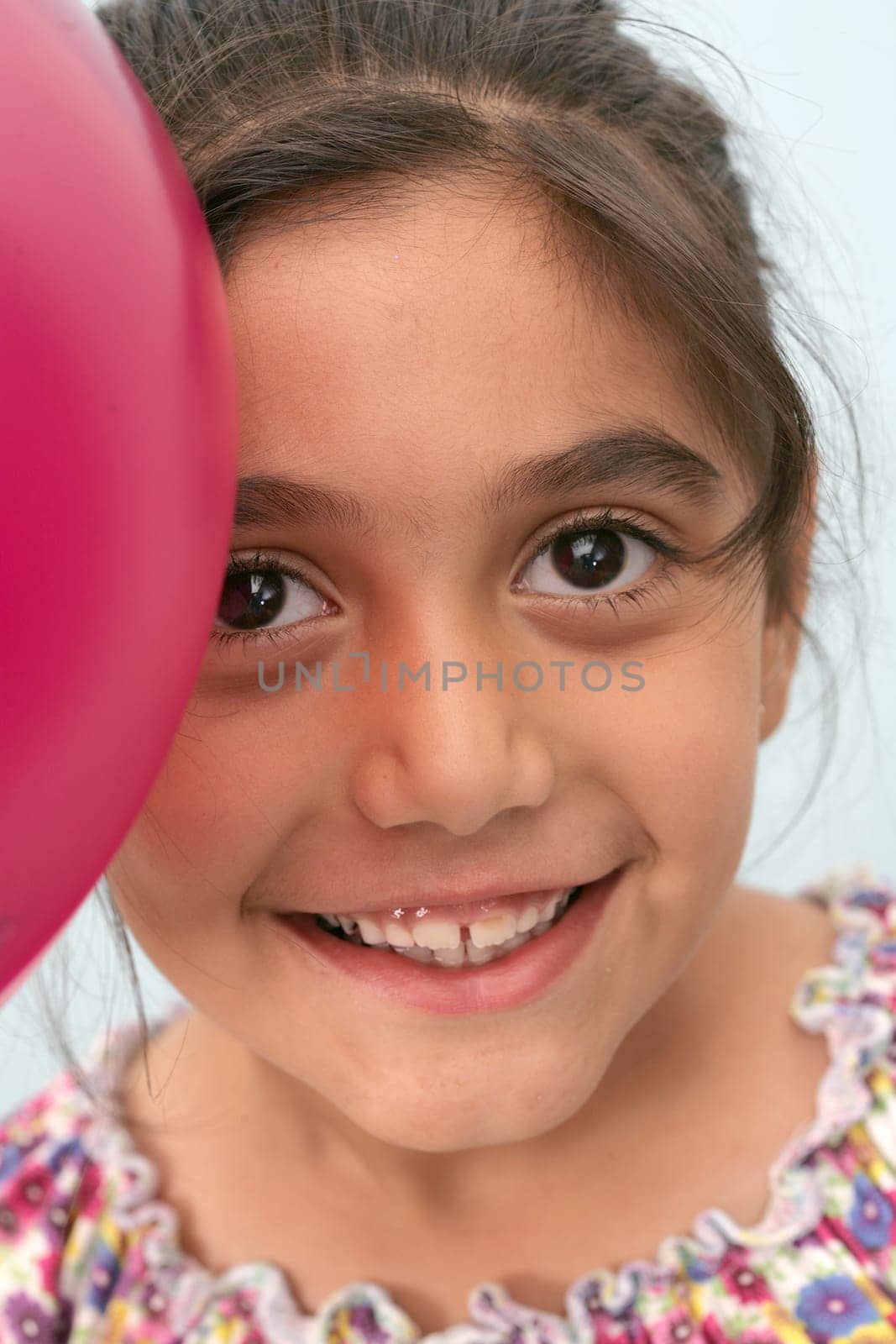 little girl and a mask