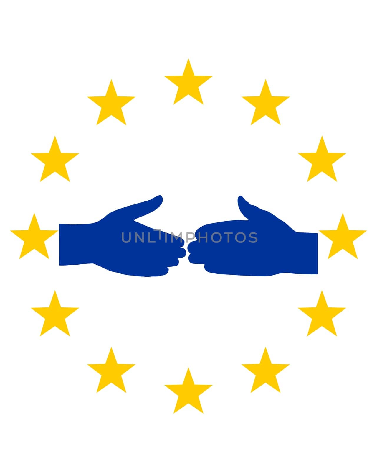 European handshake