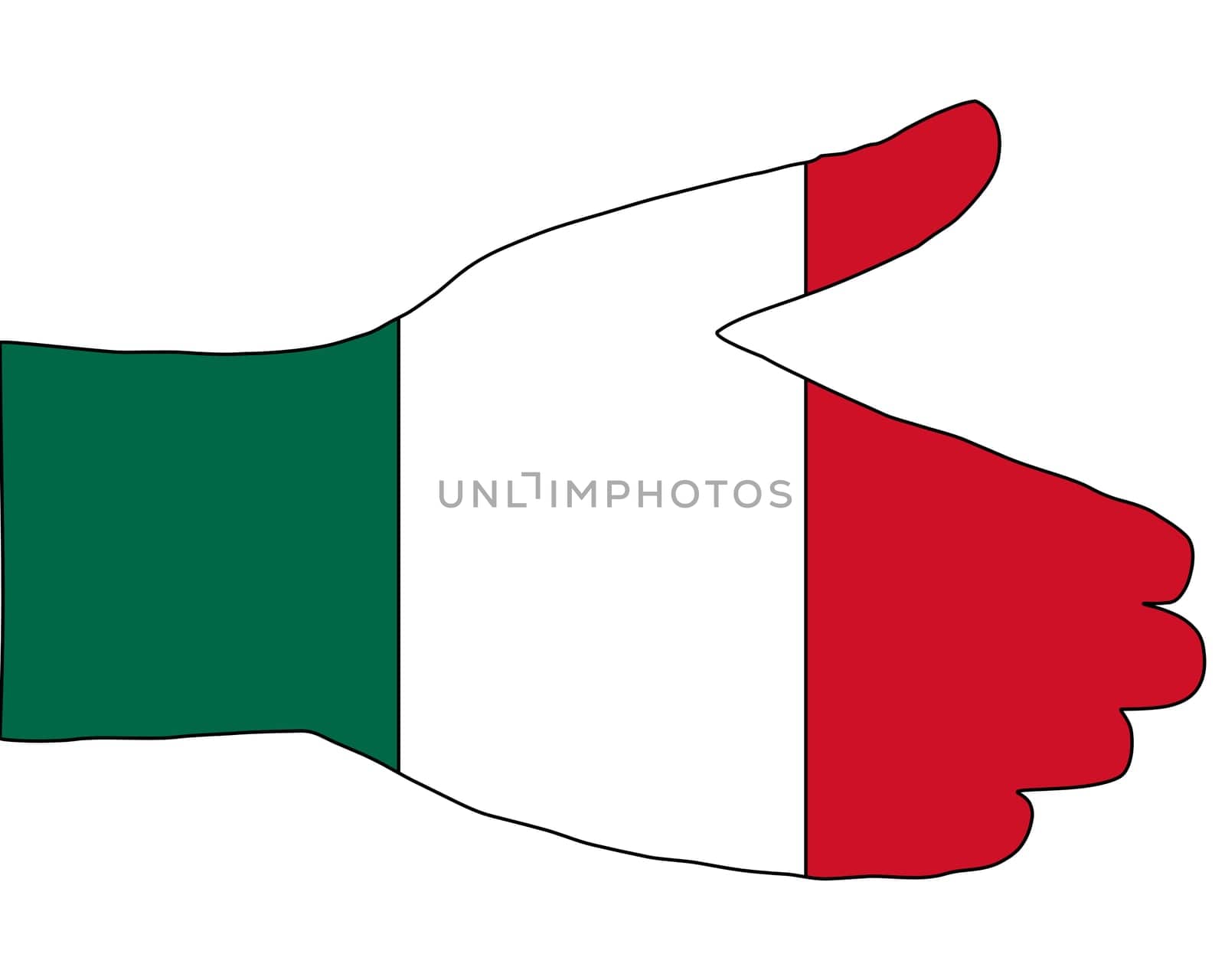 Mexican handshake