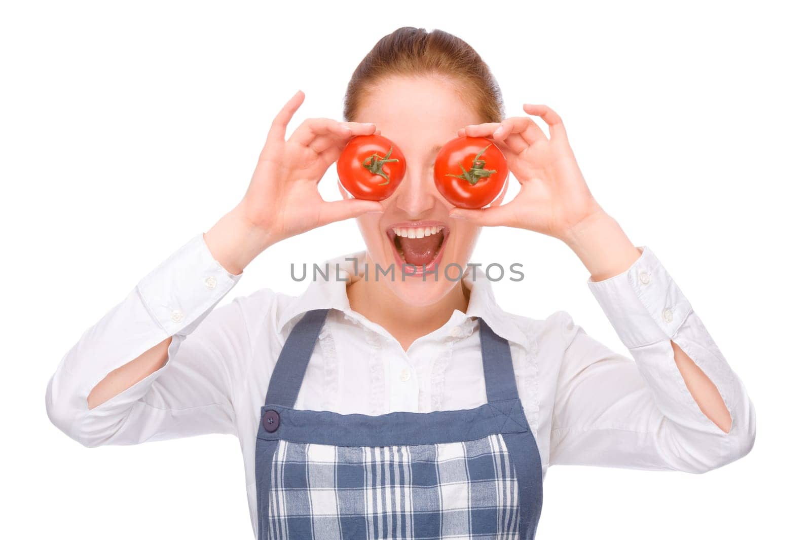 Woman with cooking apron