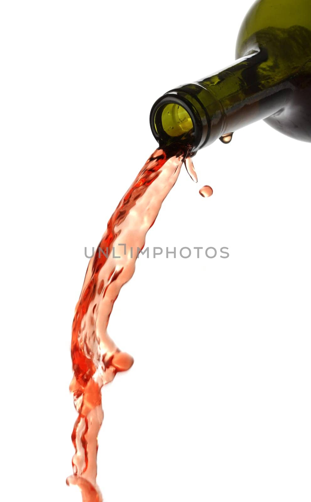 Pouring red wine