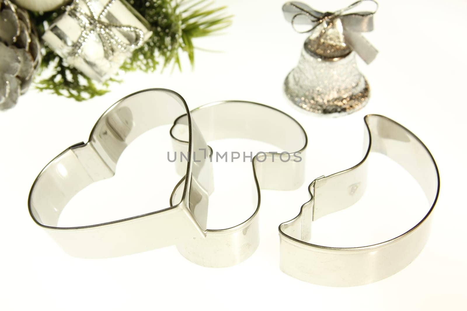 three cookie cutters for cookies