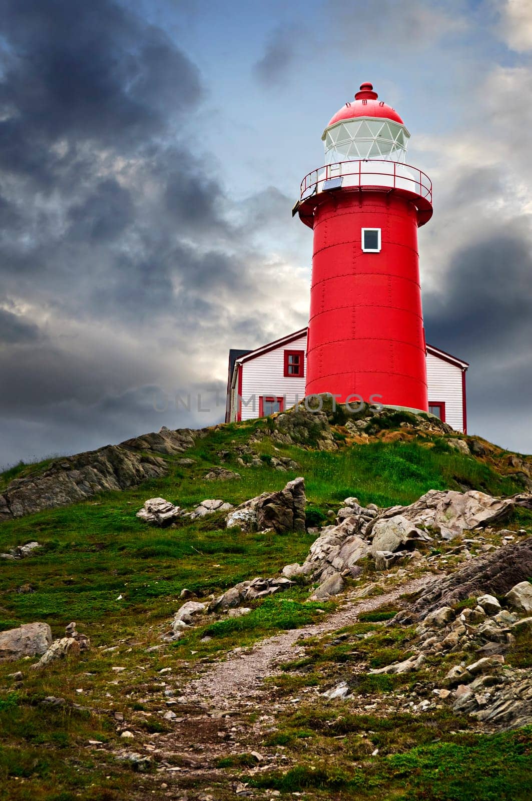 Lighthouse on hill