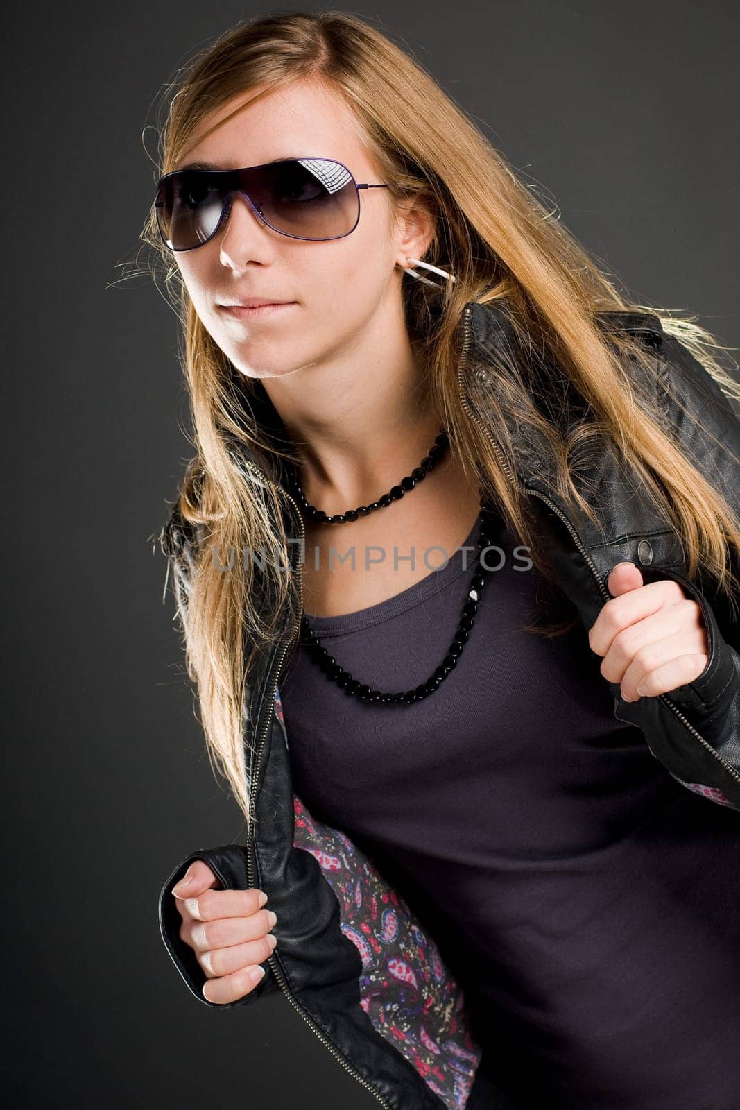 Woman portrait with glasses