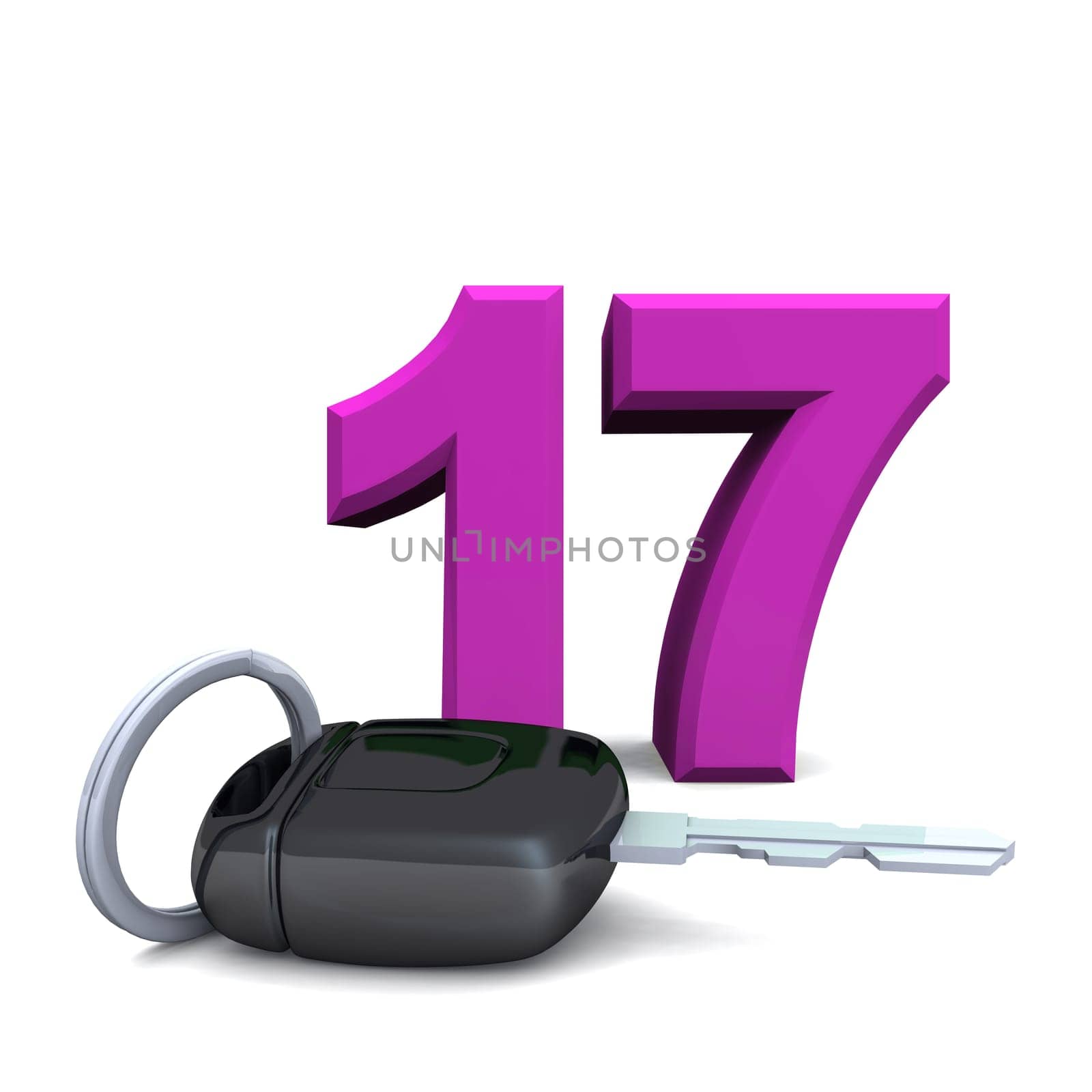 Driver's license at 17 - Pink