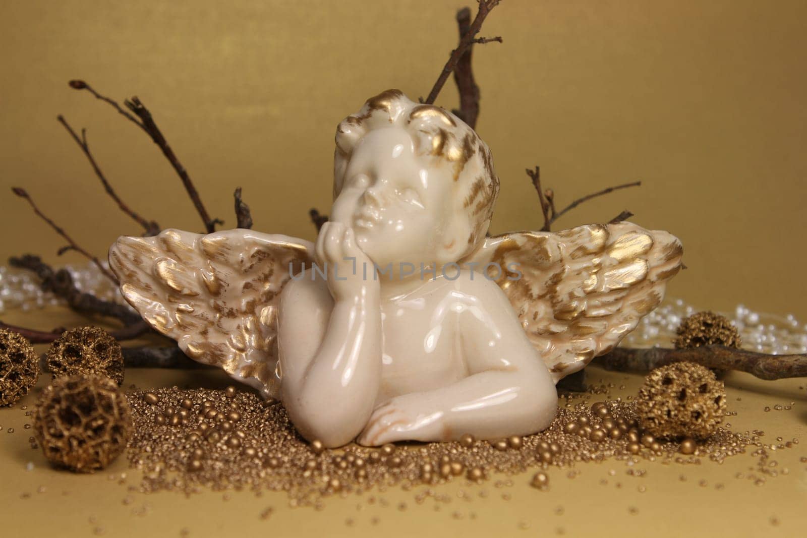 Christmas decoration in gold