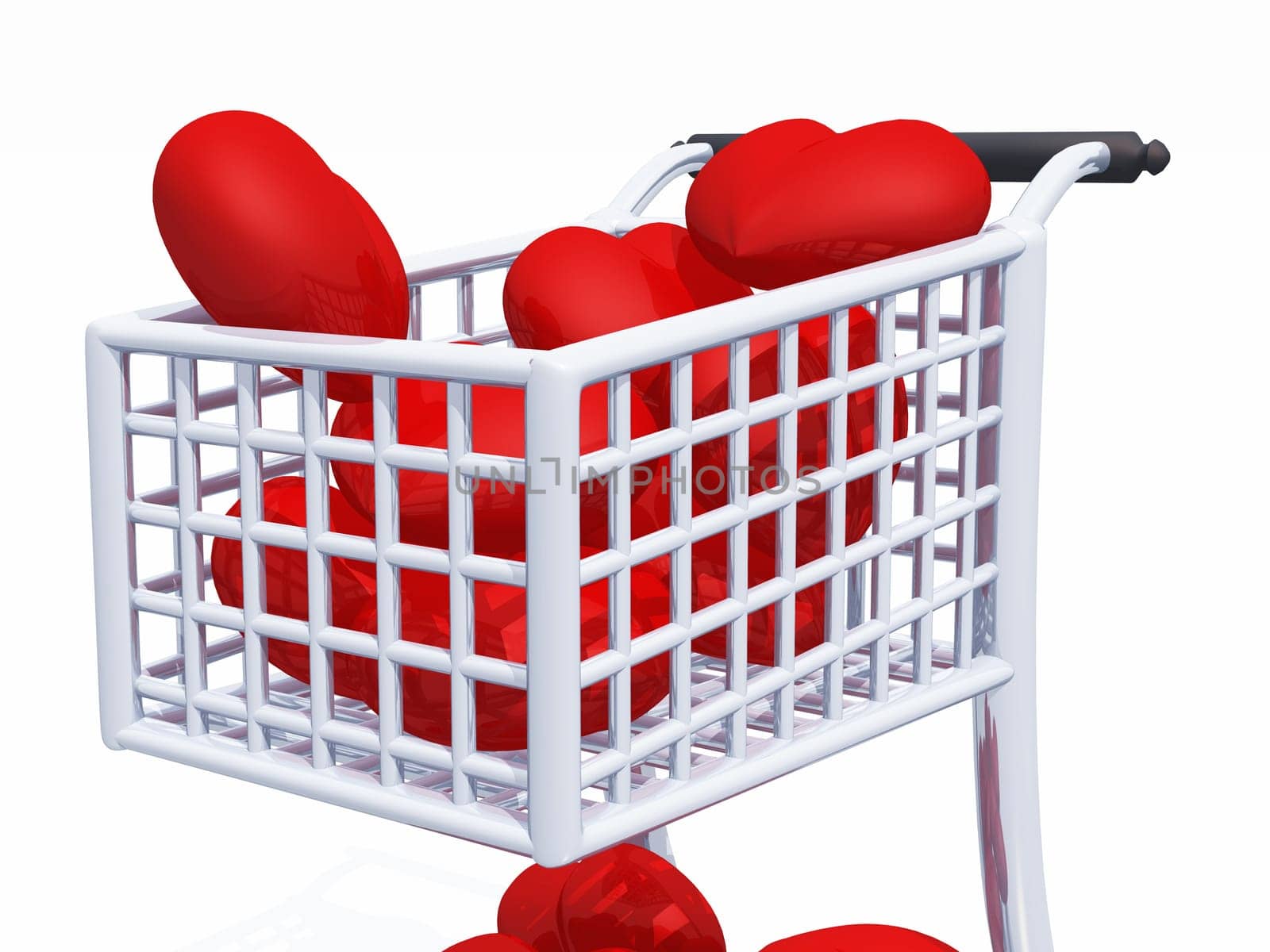 I love shopping - Shopping Cart Hearts 08