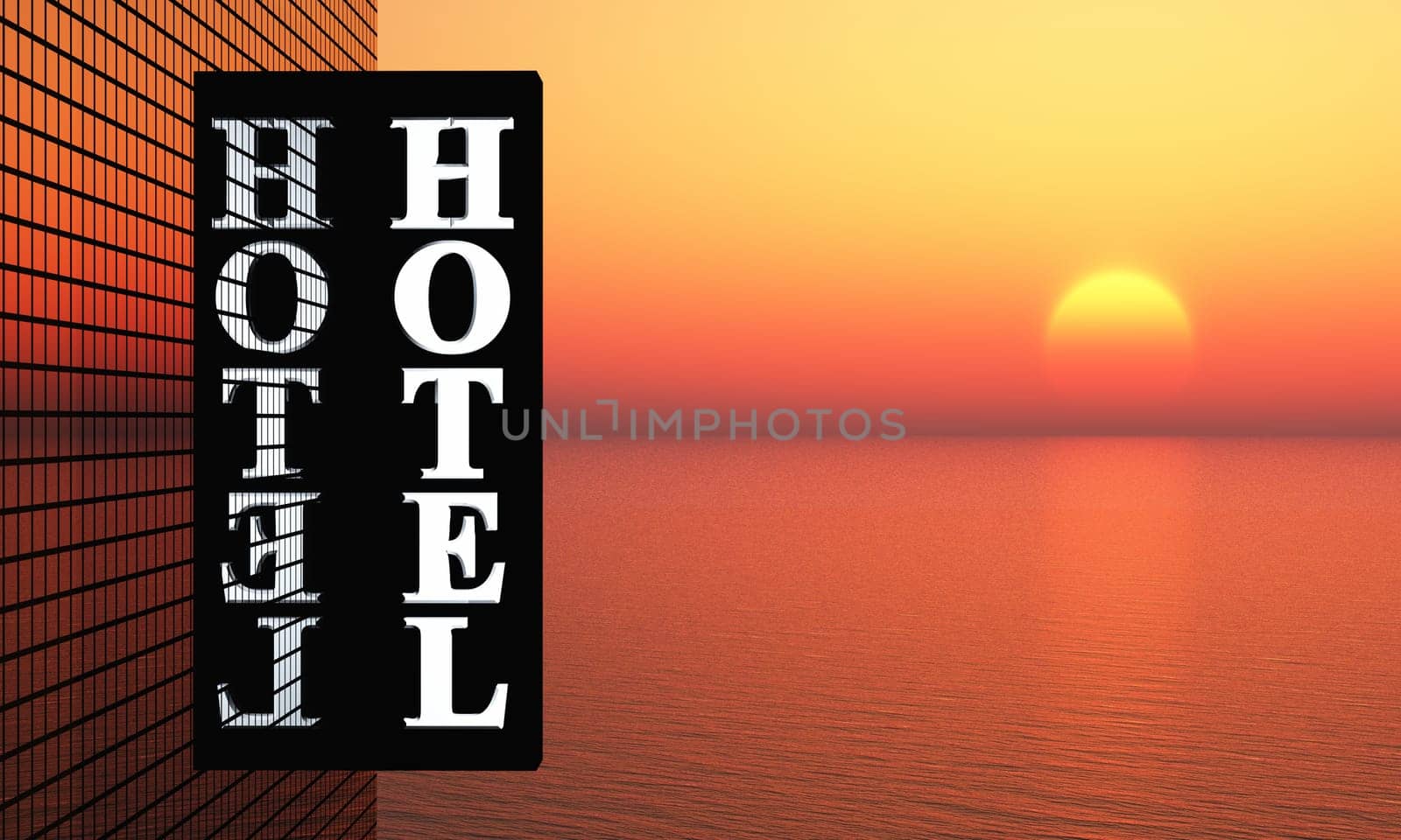 3D - Sunset Hotel 02