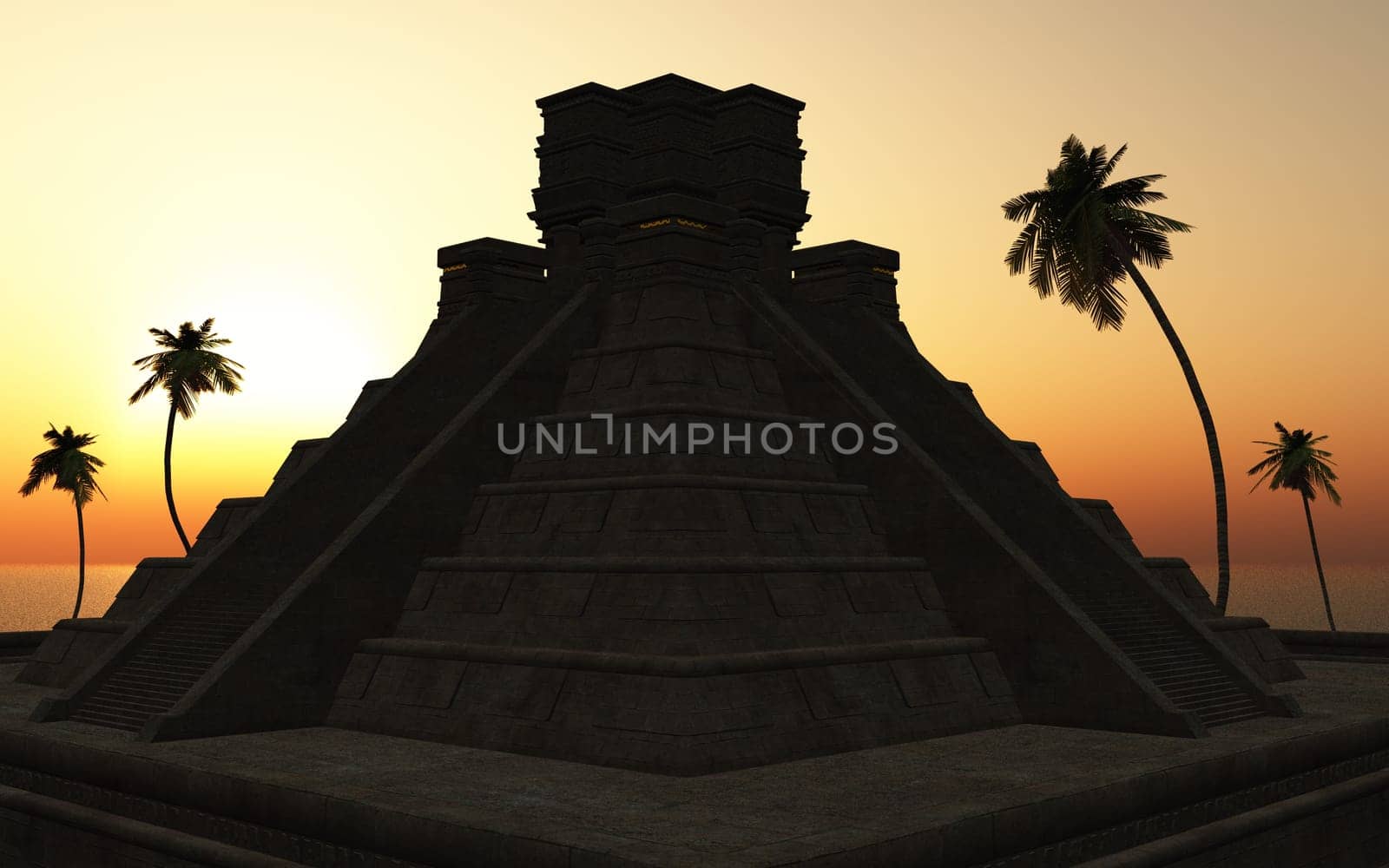 Mayan Temple in the Shadow 01