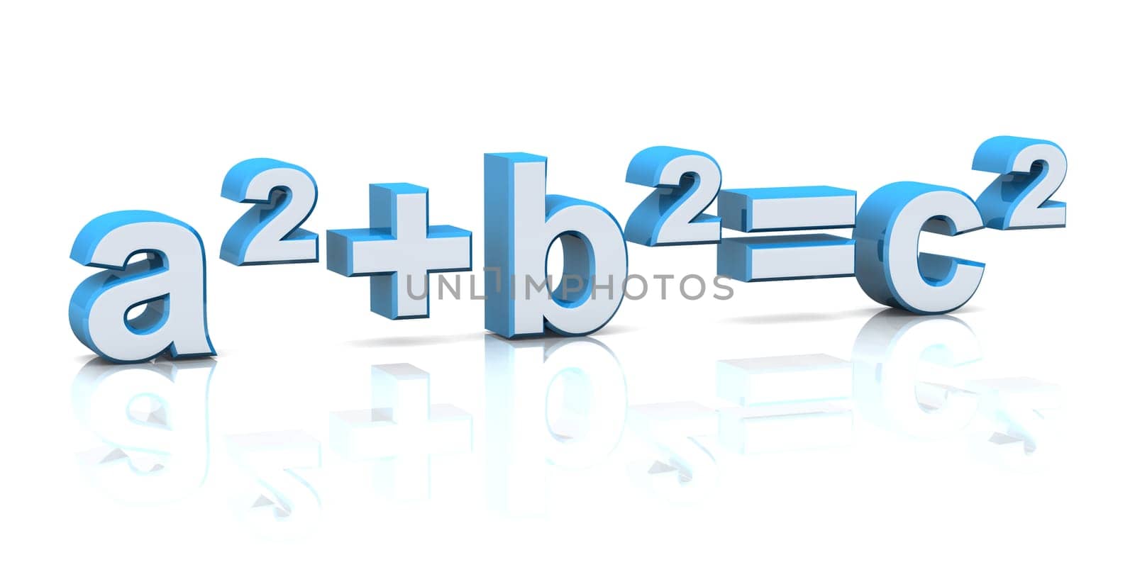 3D Pythagoras Knew It - Blue Silver