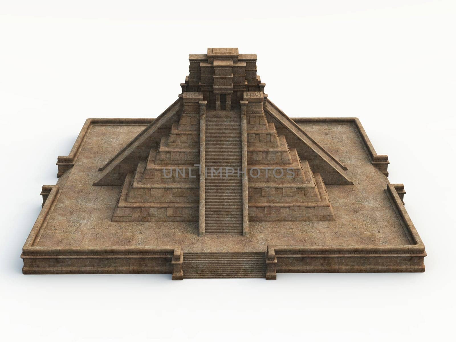 Mayan Temple - Frontal 02