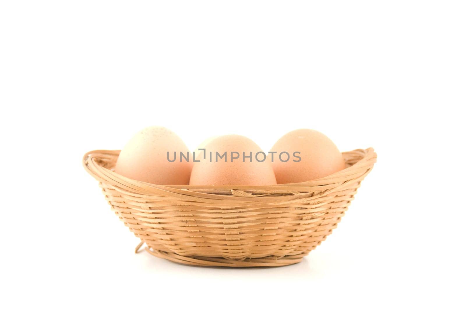 eggs in a wicker basket