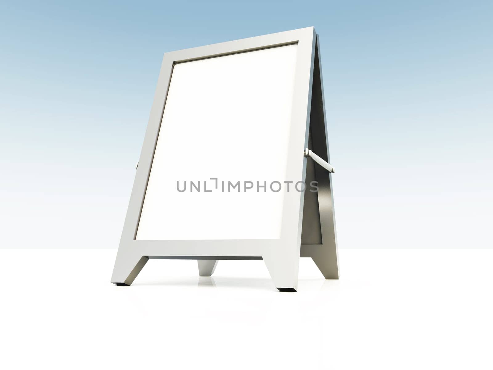 Blank Aluminum Chalkboard - White 02