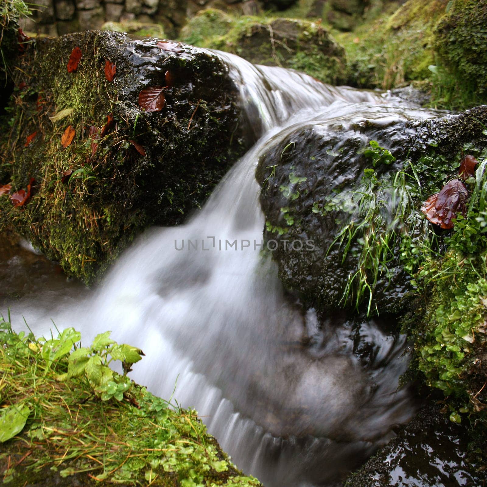 Long-exposure waterfall