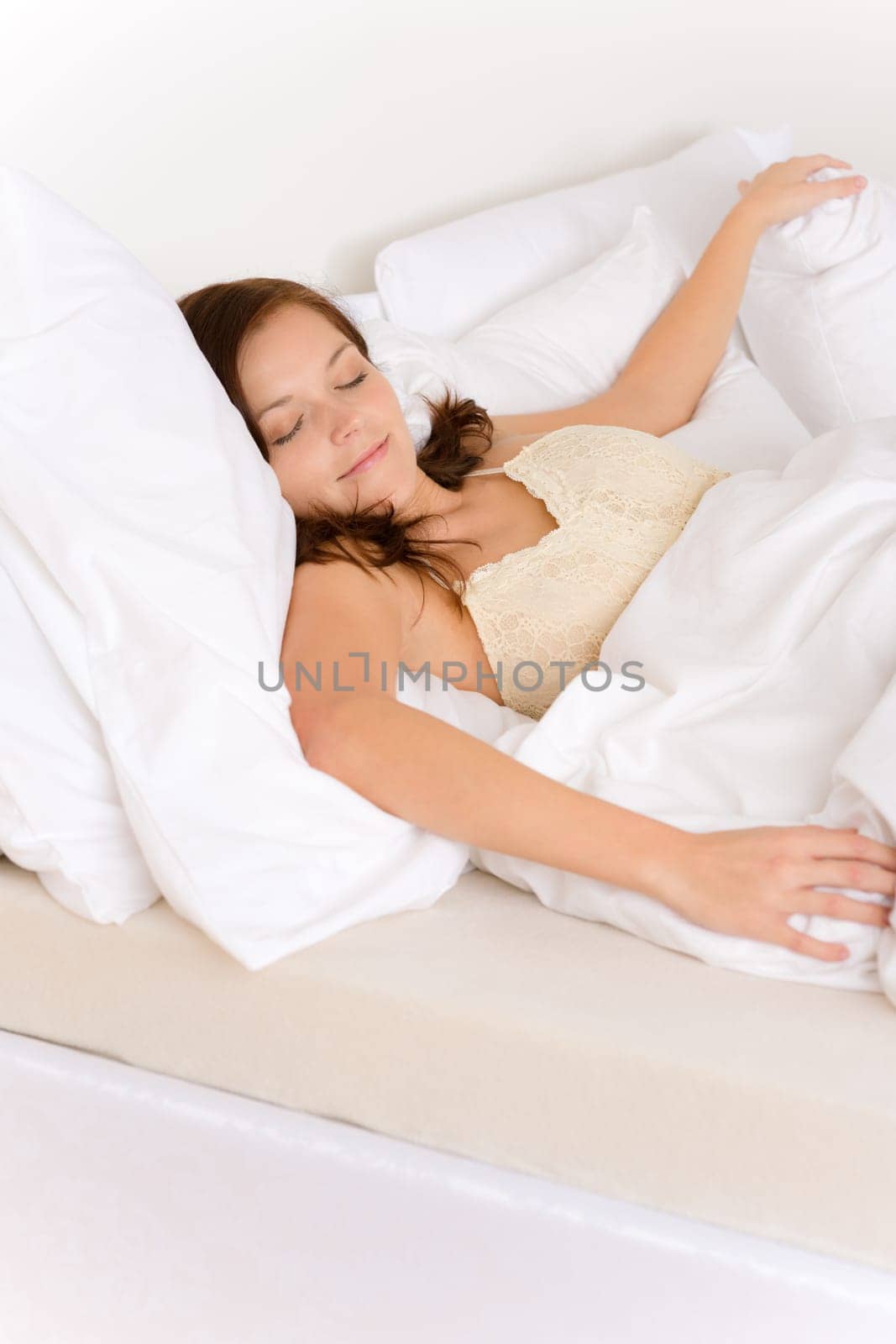 Bedroom - young woman sleeping