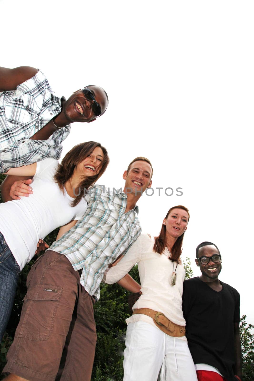young, happy people of various nationalities