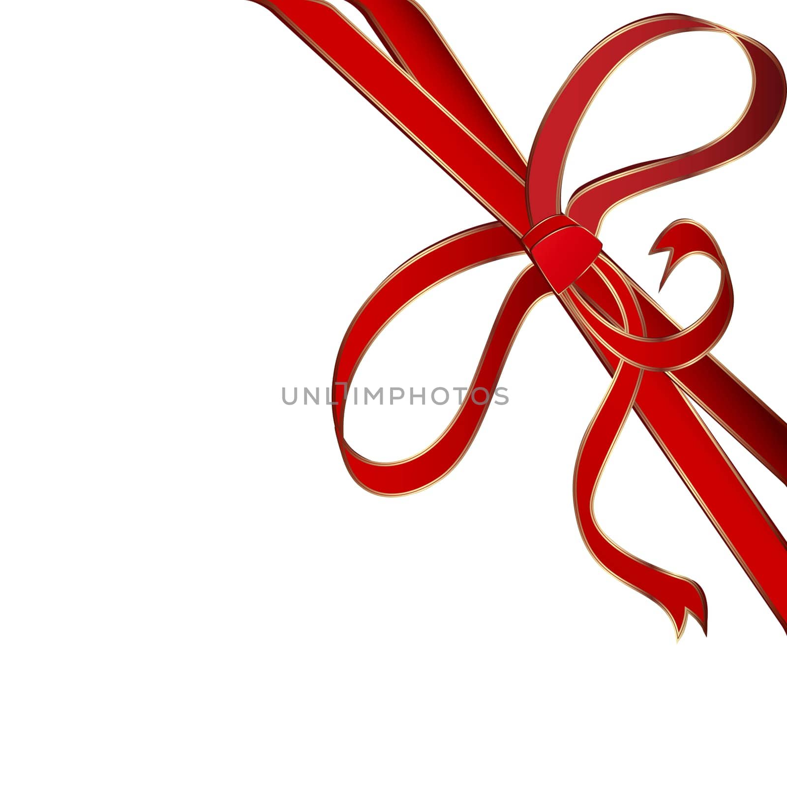 red corner ribbon
