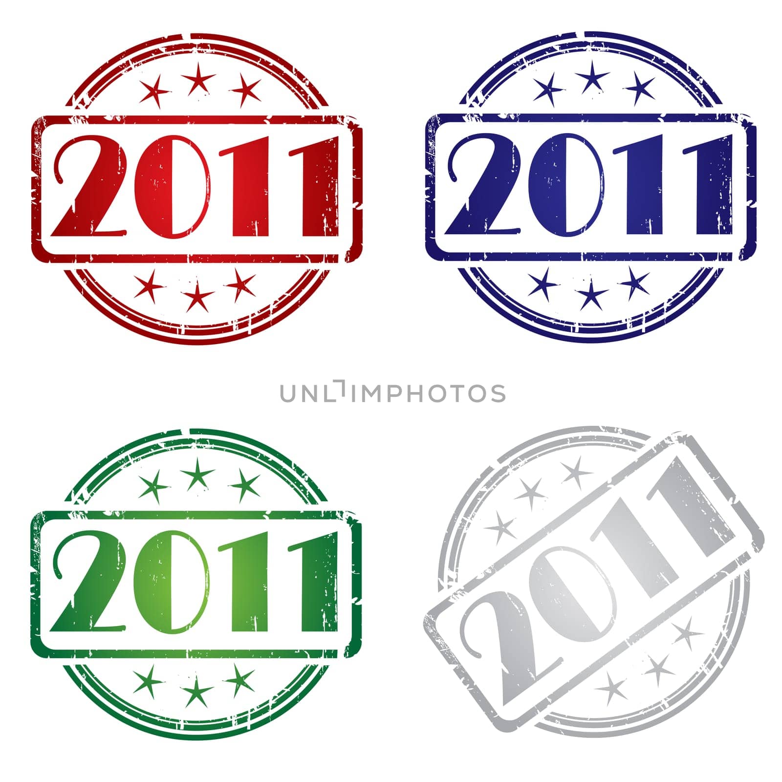 2011 Grunge stamp