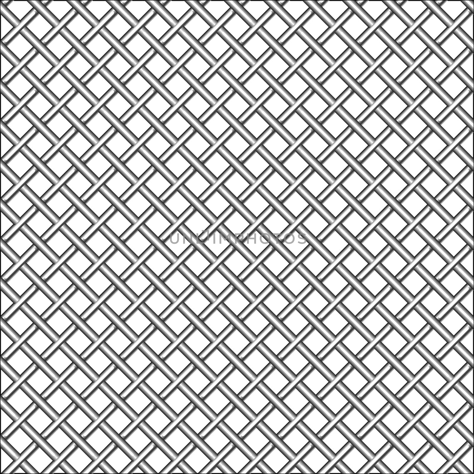 design with metallic realistic mesh