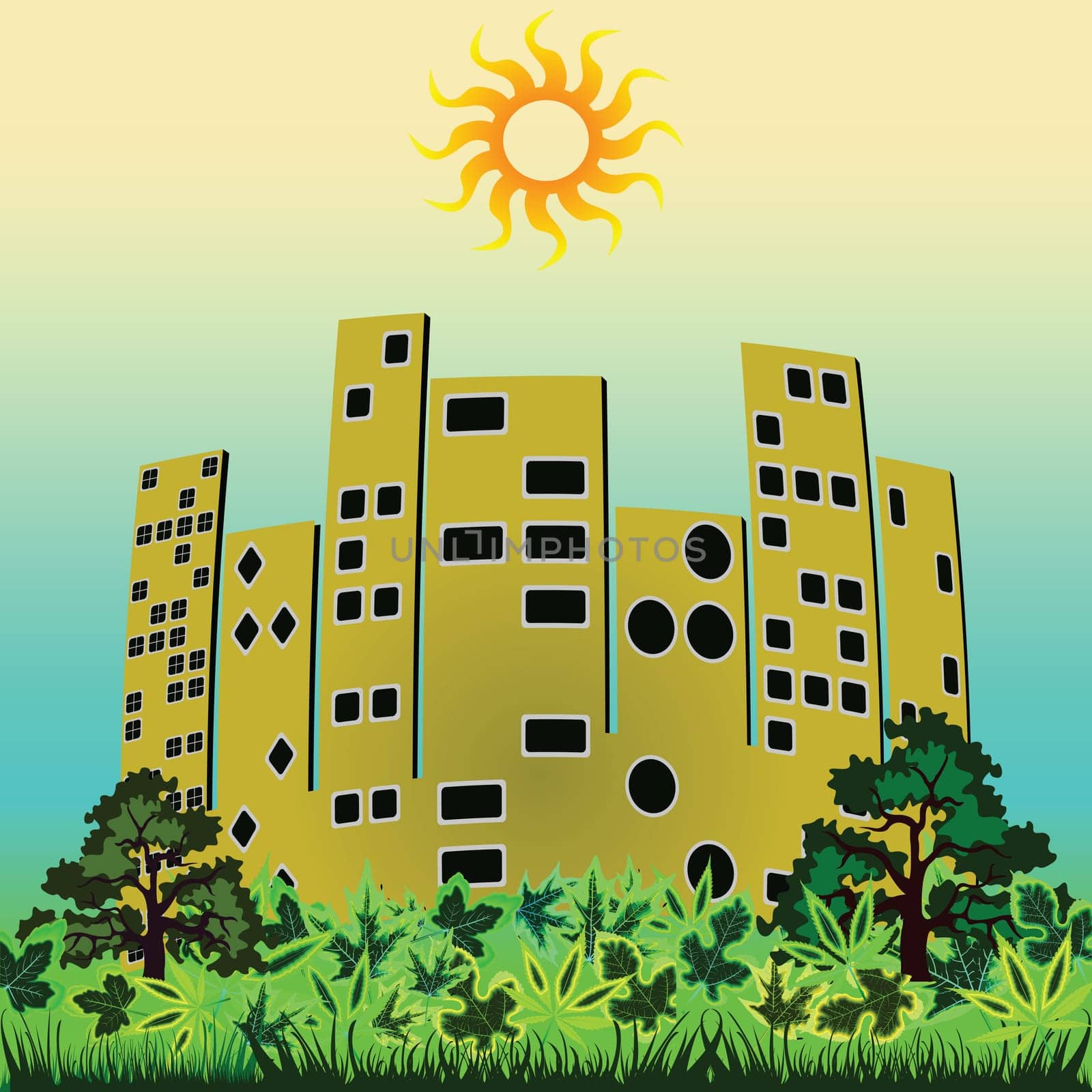 green city background