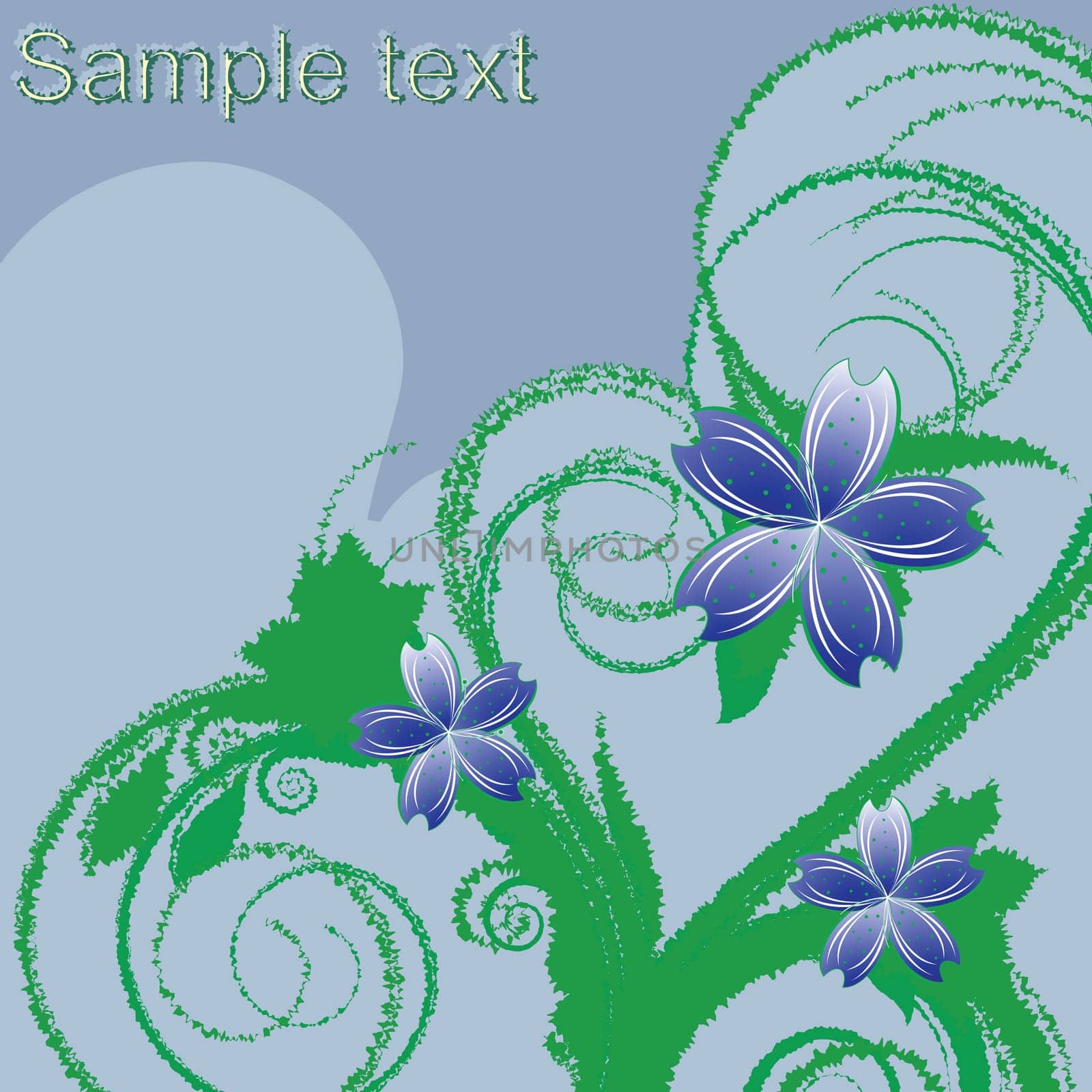flowers foliage composition