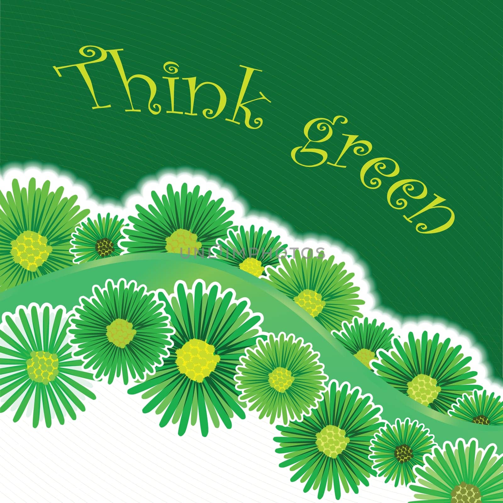 green background