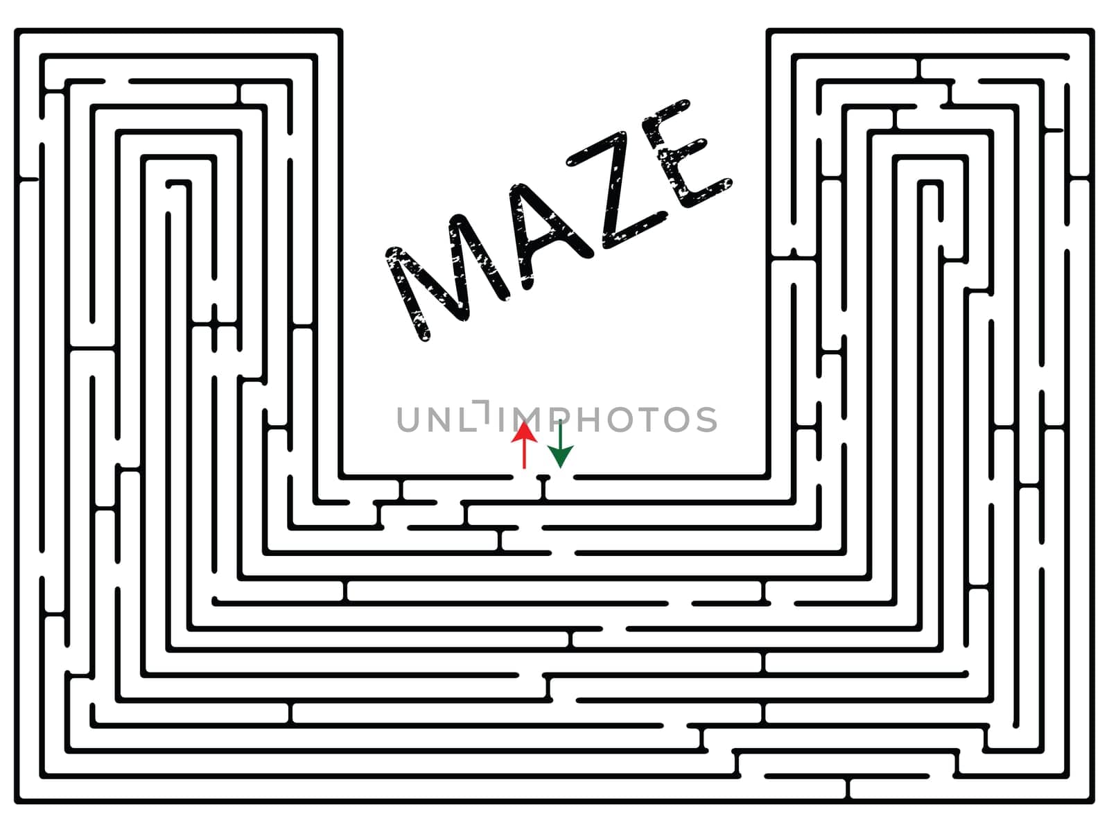 maze against white
