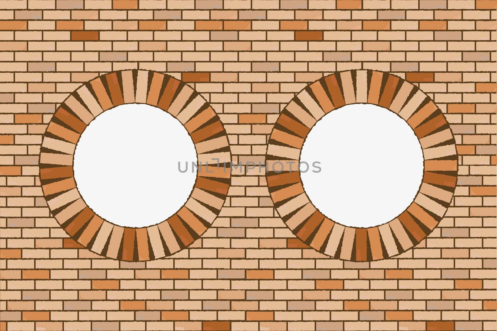round brick windows