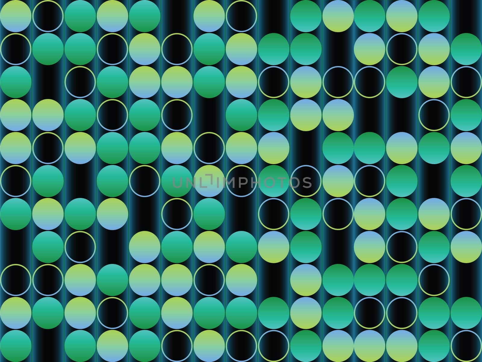 bubbles green background