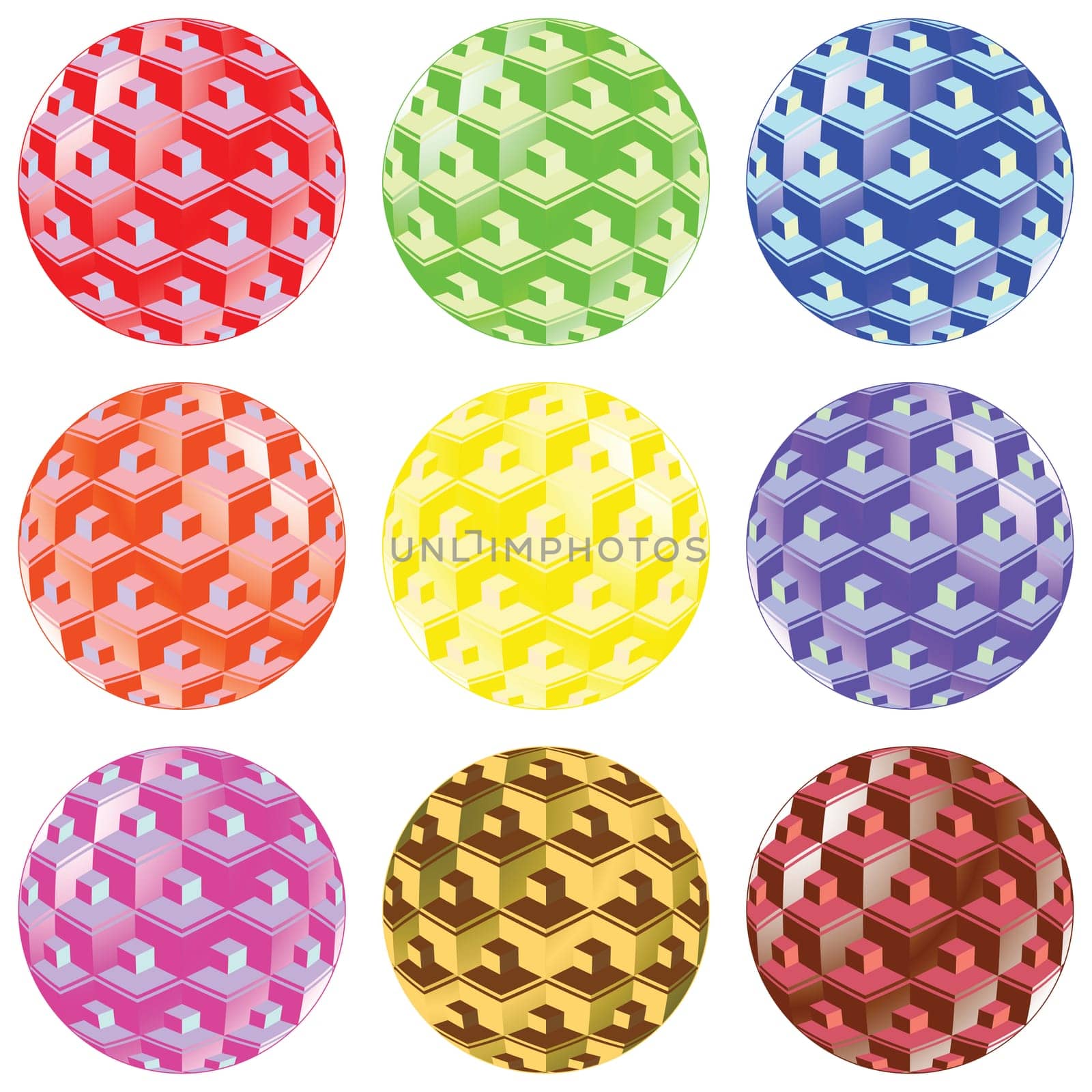 bubbles with squares