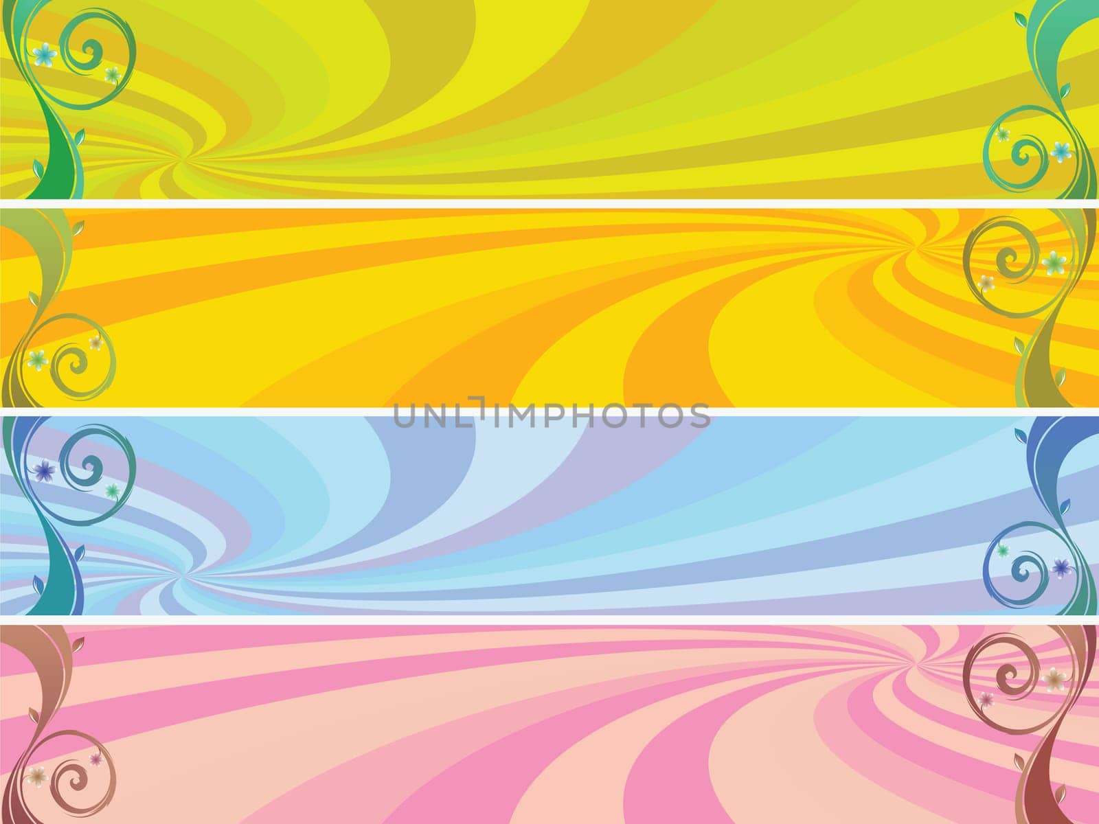 colored headers background