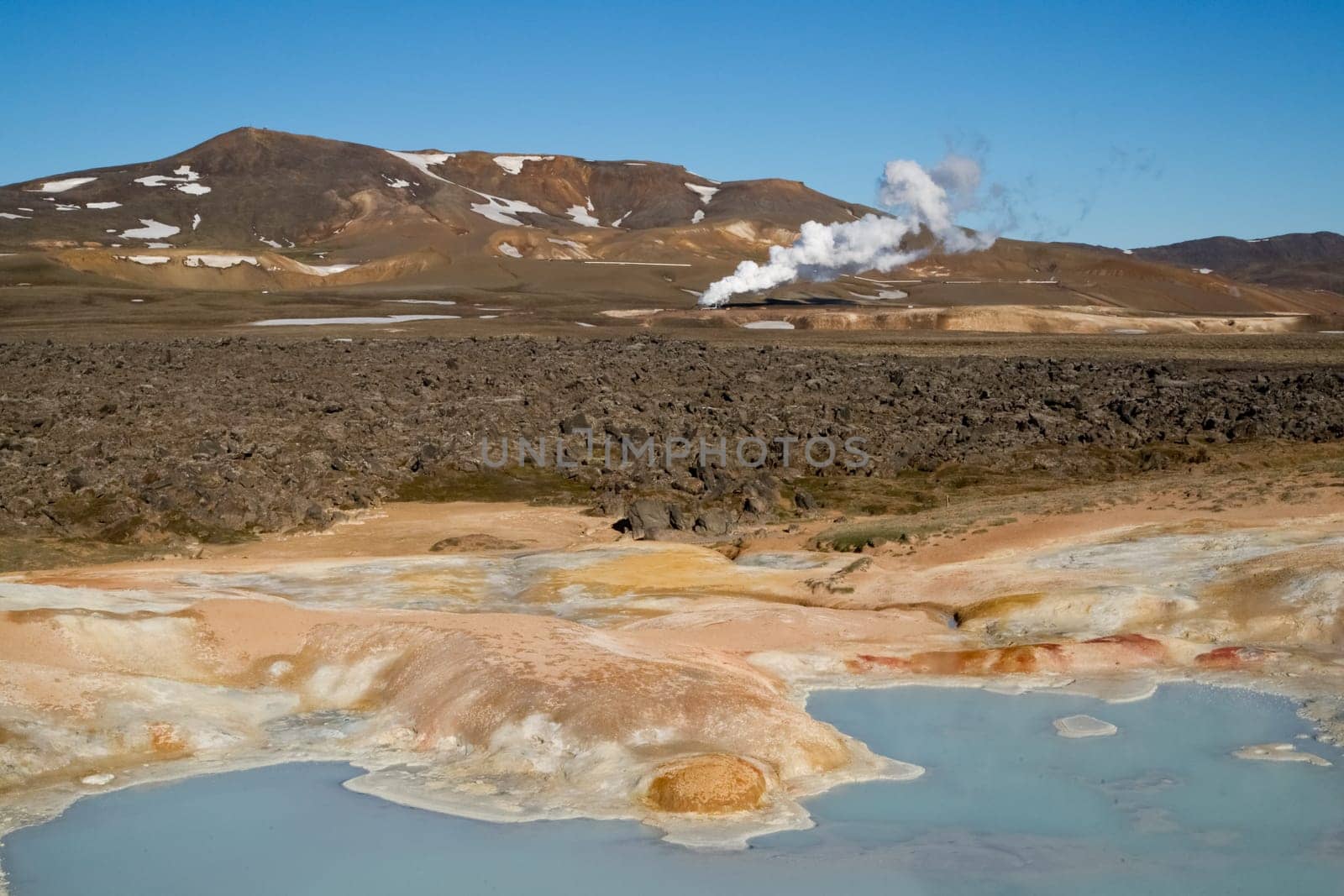 Leirhnjukur crater and Krafla Volcano