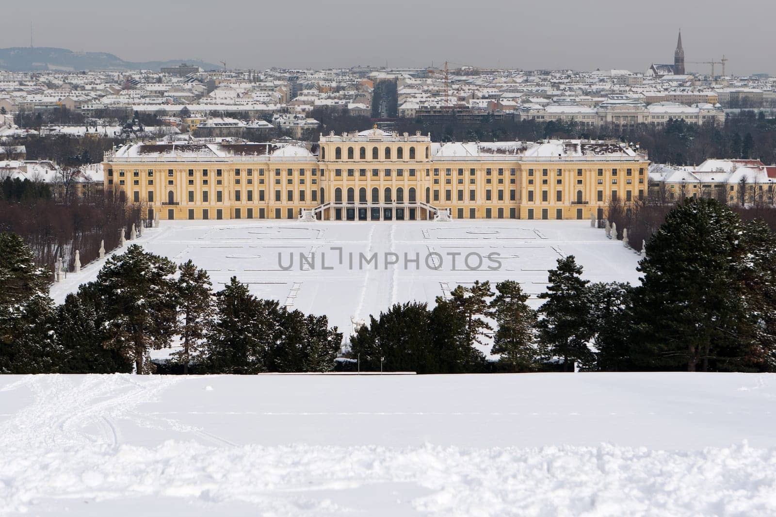 Schönbrunn Palace in winter