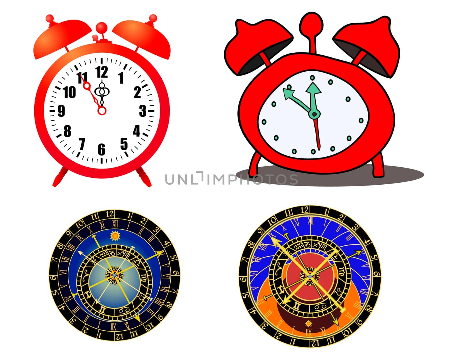 various clock and astronomical clock