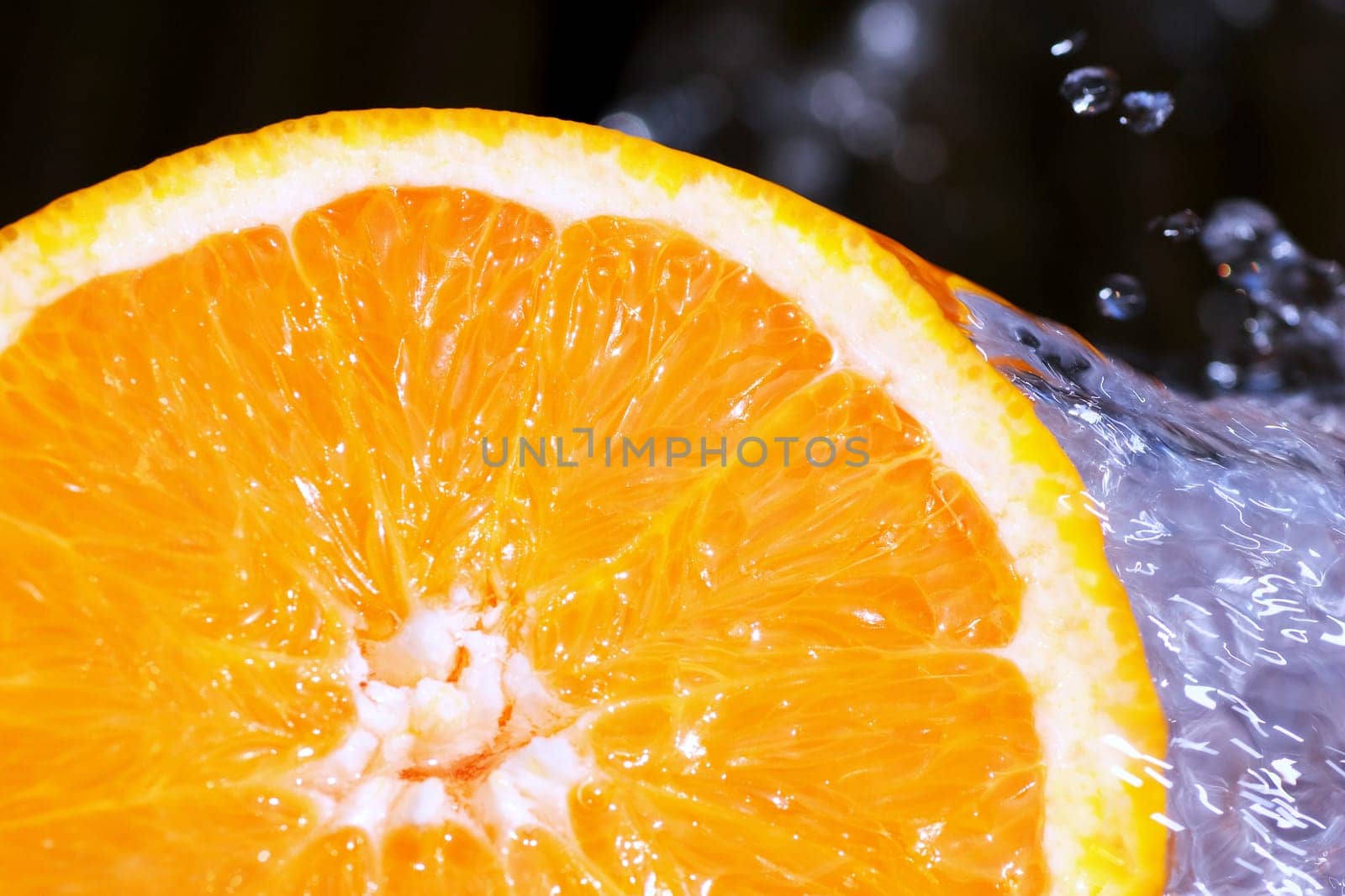 Orange with Splash of Water