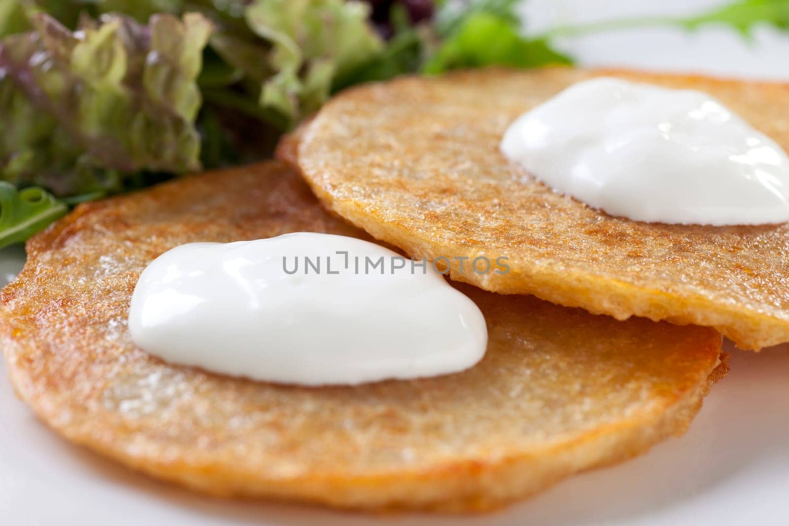 Potato Pancakes with Sour Cream