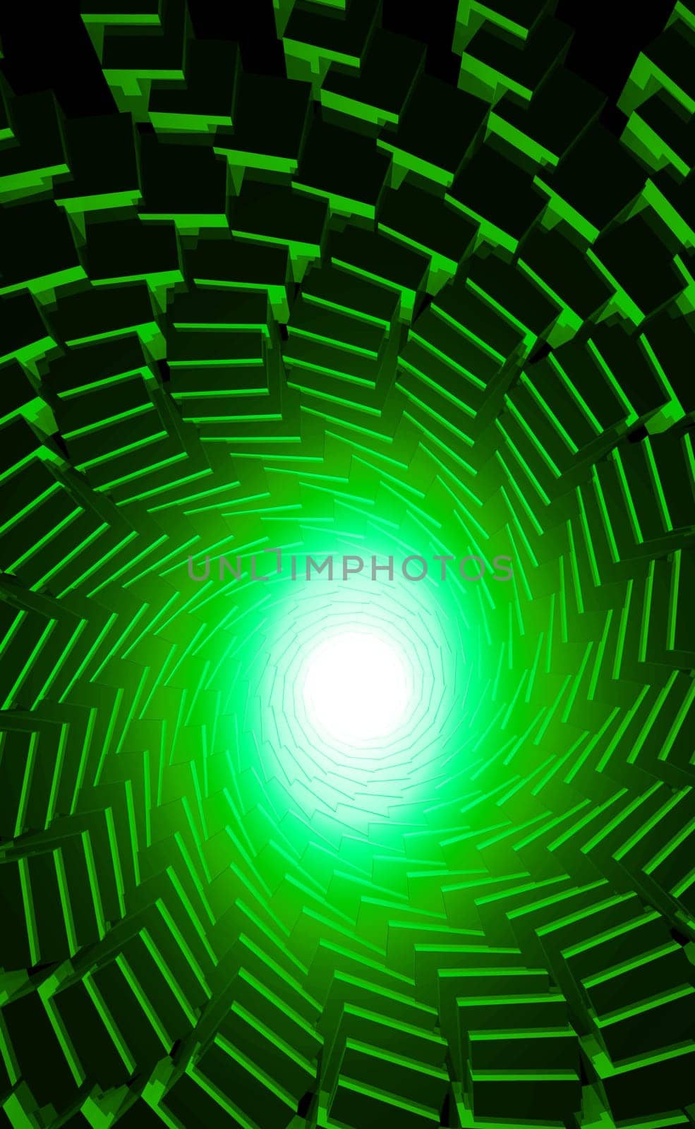 Abstract Reincarnation - Green,Black