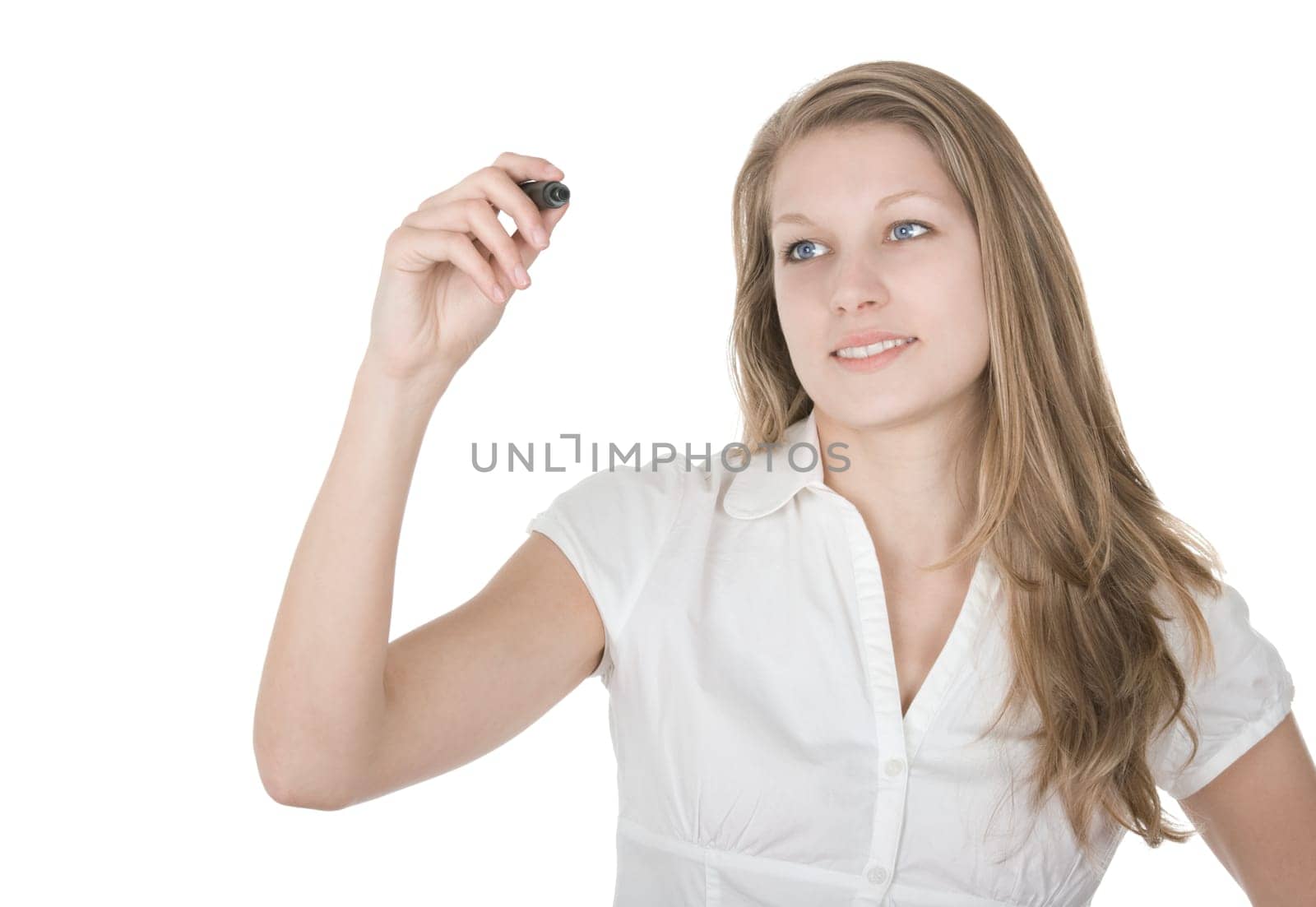 Businesswoman taking note