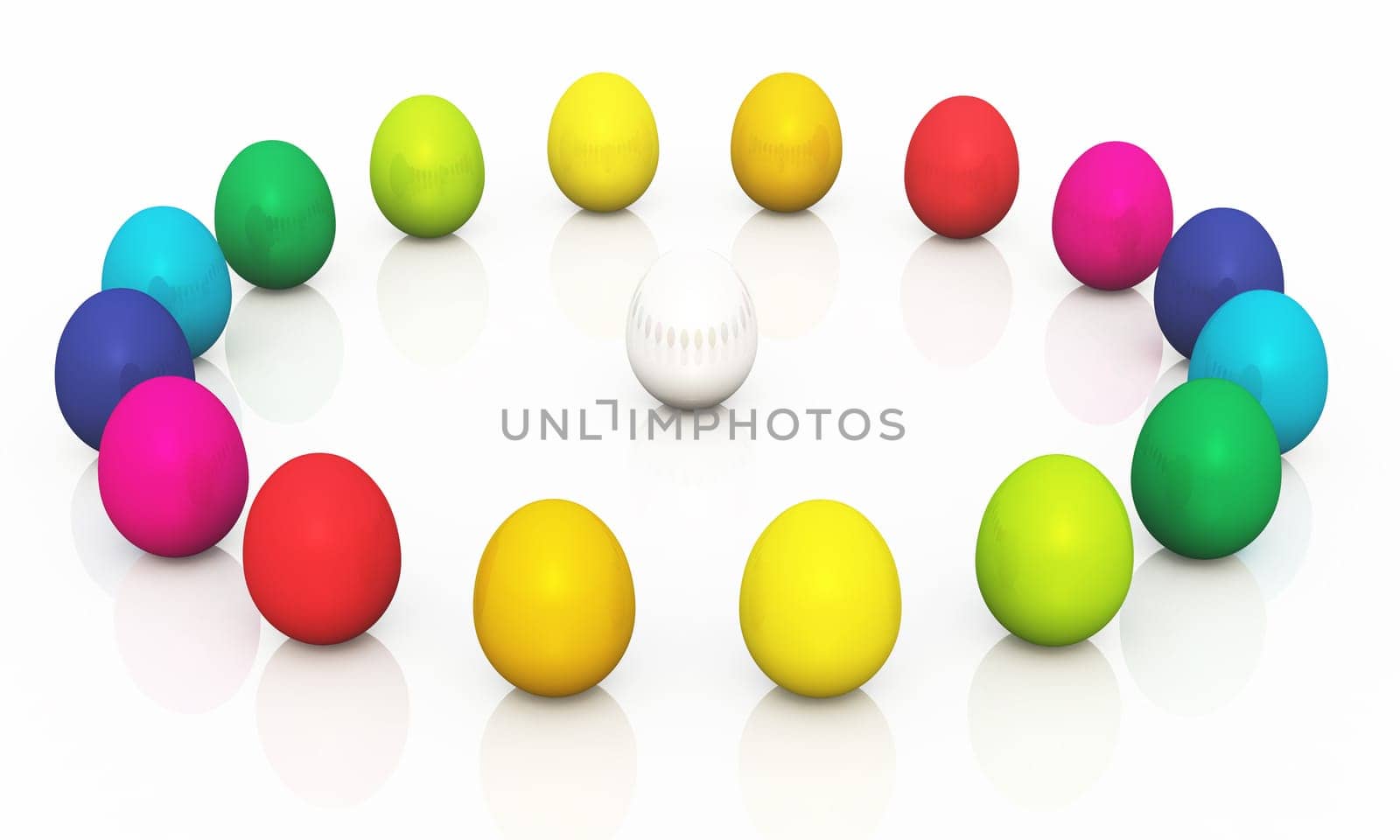 The Circle of Rainbow Easter Eggs - 01