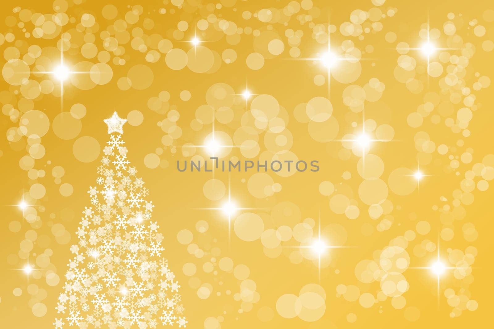 Golden abstract Christmas background