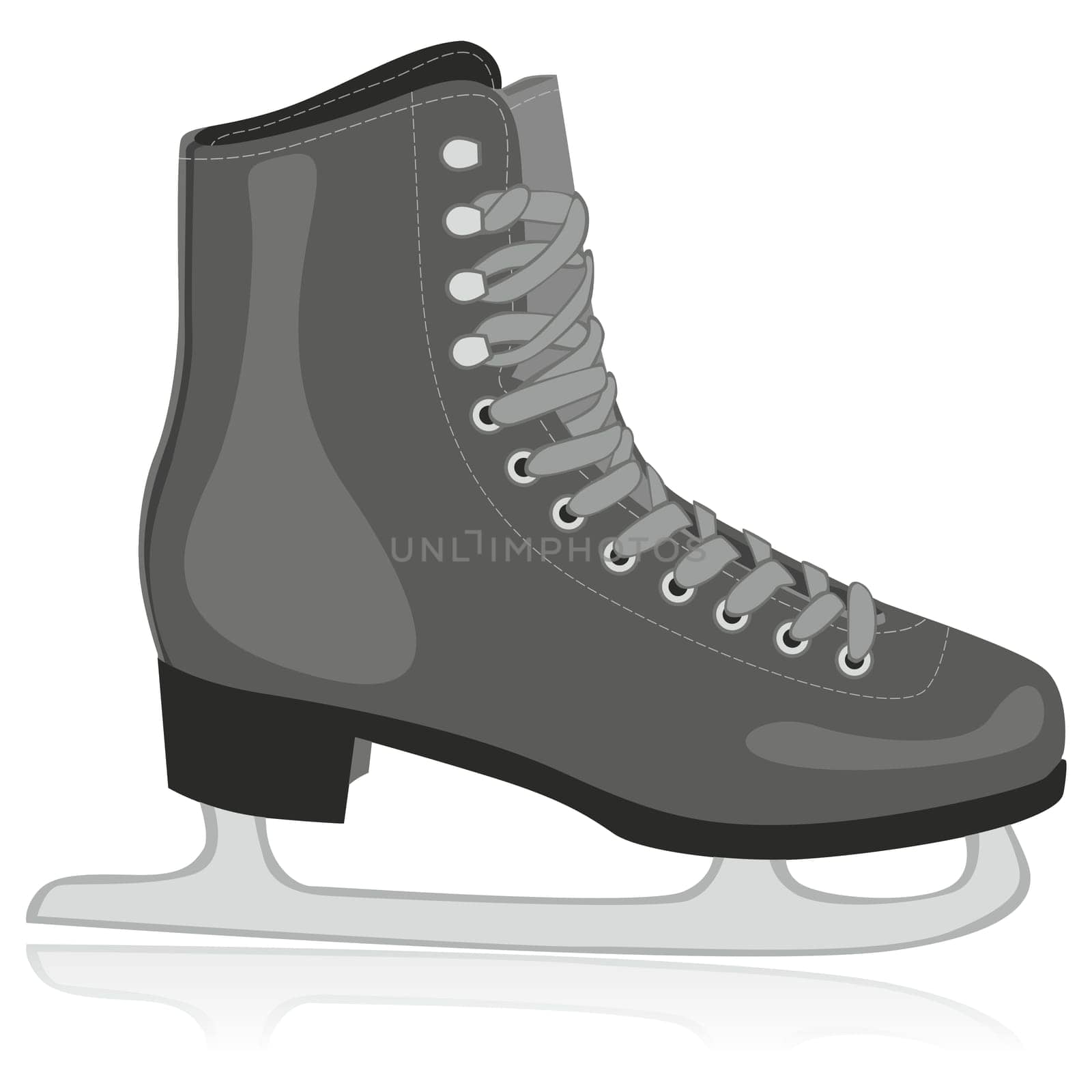 illustration of isolated ice skates