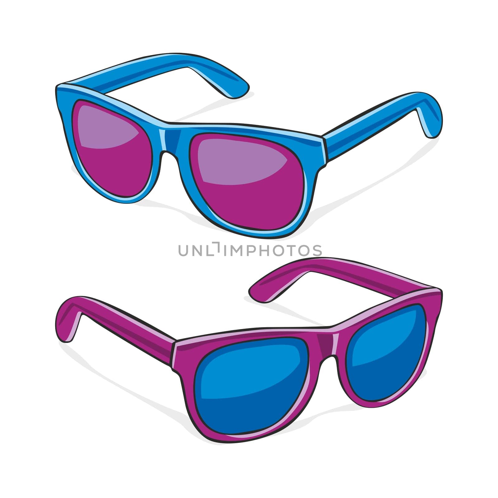 illustration of sun glasses