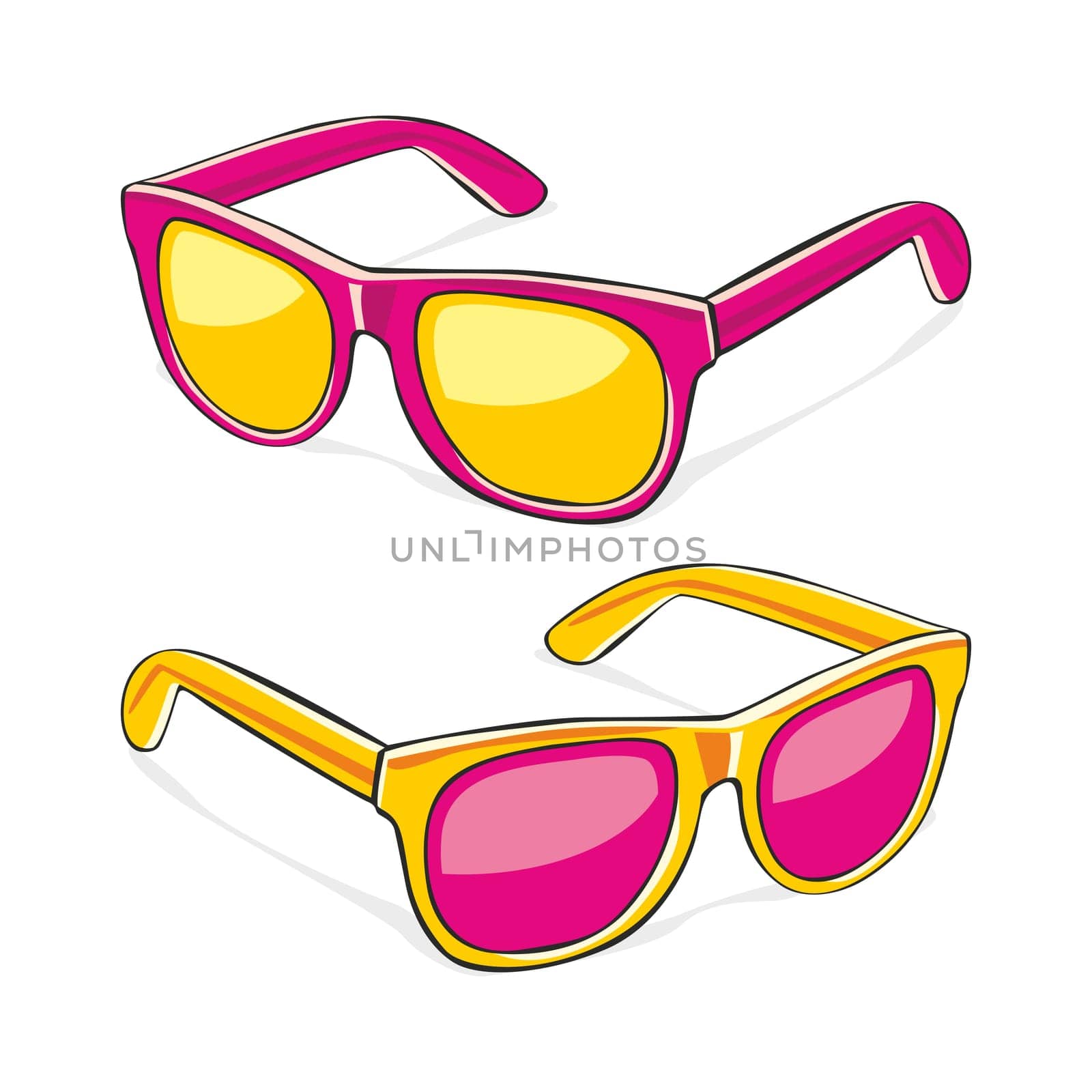 illustration of sun glasses
